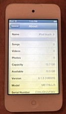 iPod 4th Gen Touch 16 GB A1367 Fast Ship White Good Used Blemish