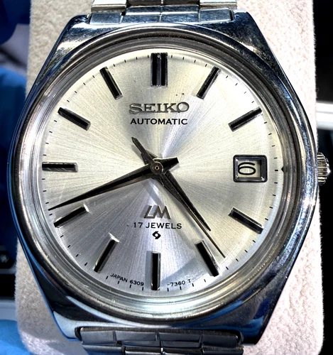 Vintage SEIKO 5 LM With 6309 Men's Watch Automatic Japan Date Only-Dial Replaced