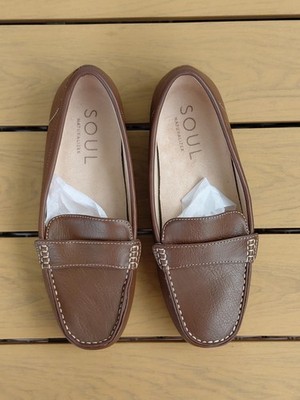 Soul By Naturalizer Vegan Leather Slip-on Loafers Womens Size 7.5 W Euc 