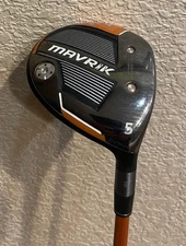 Used Callaway Mavrik 5 wood Graphite Design DI-6 Stiff, Standard Men's Length