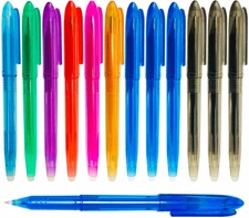 12 Pcs Heat Erasable Pens for Fabric, 0.5mm Heat Erasable Fabric Marking Pens fo