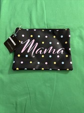 SASSY  CHIC COSMETIC MAKEUP BAG MAMA, Black Brand New With Tags