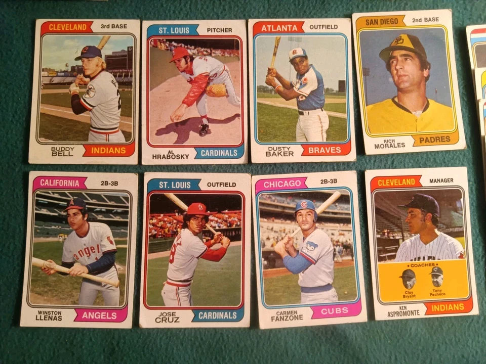 Juego parcial de béisbol 1974 Topps (140+) | Lote de sobrevivientes vintage | Grado inferior... Foto 2 de 4