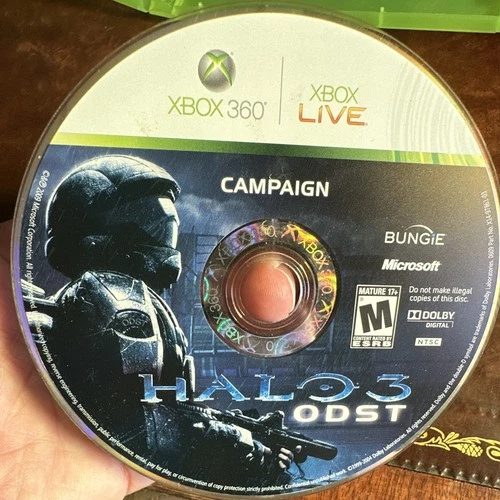 Halo 3 ODST Xbox 360 2009 Microsoft NTSC-U/C M Mature Disc Only Untested