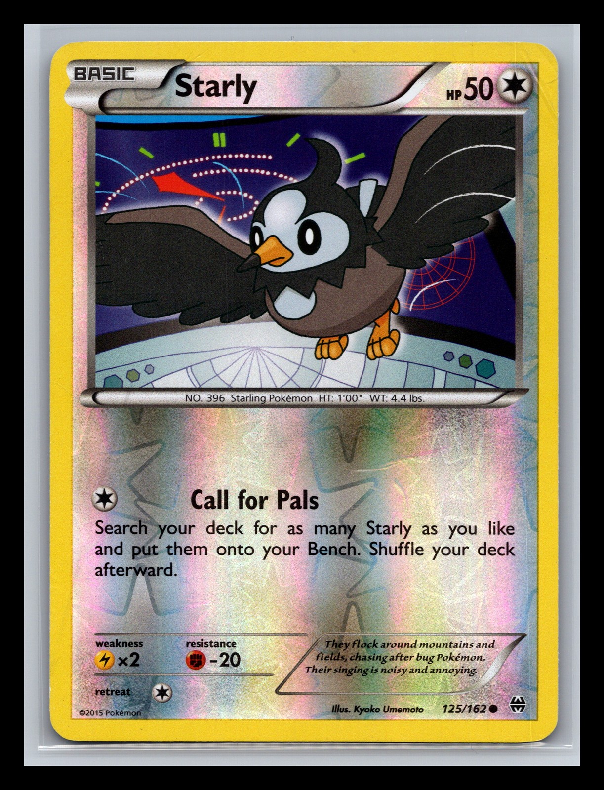 Starly XY - BREAKthrough #125/162 Reverse Holo