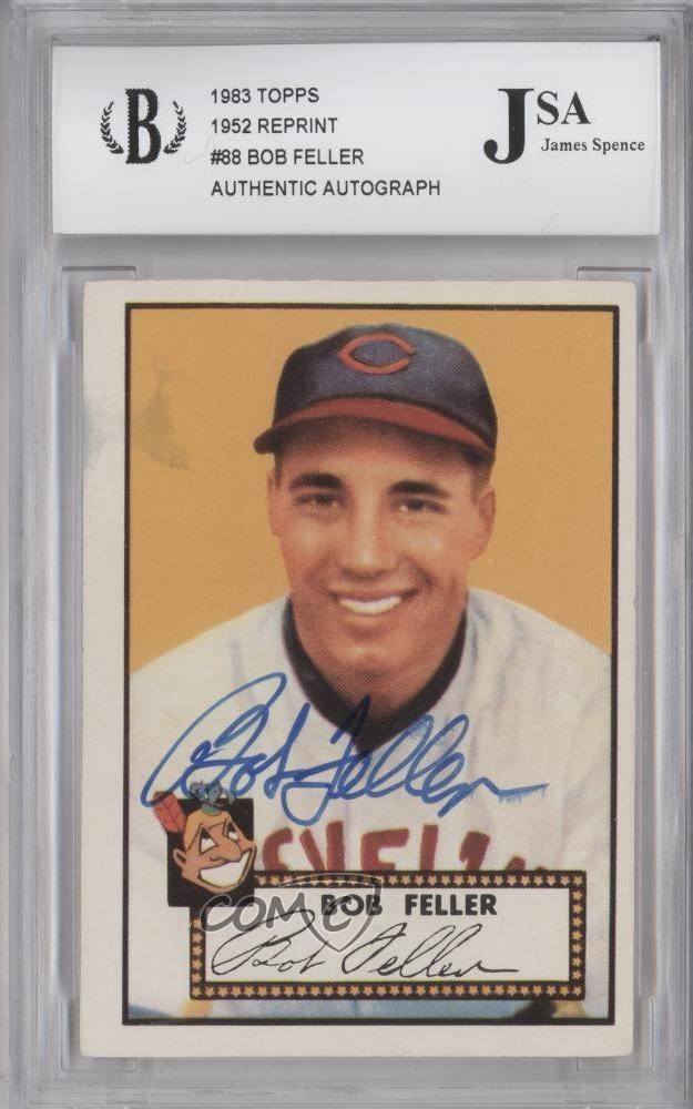 1983 Topps 1952 Reprint Series Bob Feller #88 HOF h3a
