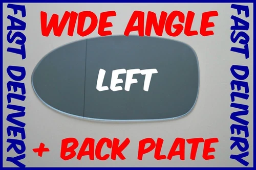 BMW 5 E39 M5 1997 - 2003 WING MIRROR GLASS BLUE WIDE ANGLE LEFT + BACKING PLATE