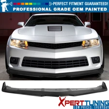 Fits 14-15 Chevrolet Camaro SS IKON Style Front Bumper Lip Splitter Unpainted PP