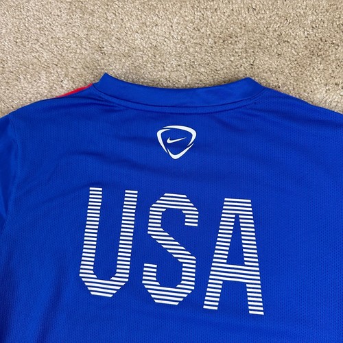 NIKE Mens Jersey M Team USA 2015 2016 Pre Match Squad training Soccer 643865 480 - Picture 13 of 20