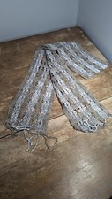 Handmade Multi Color Crochet Scarf With Fringe - Nos Soft But Firm