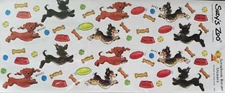 SUZY'S ZOO "DOGS" SCRAPBOOK BORDER STICKER #9904