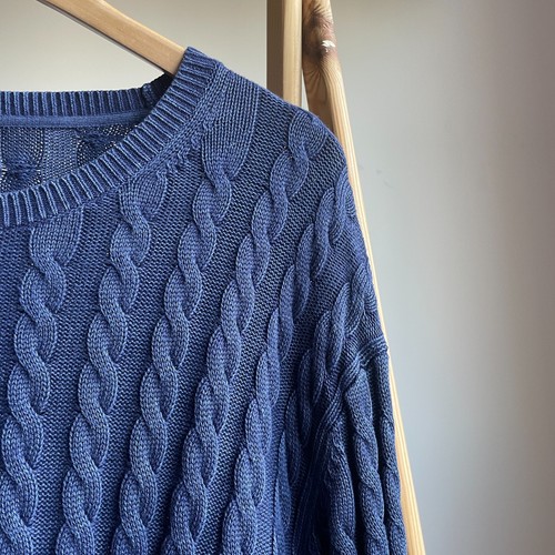 HKT by Hackett Washed Cable Knit Sweater Size XL - Picture 5 of 9