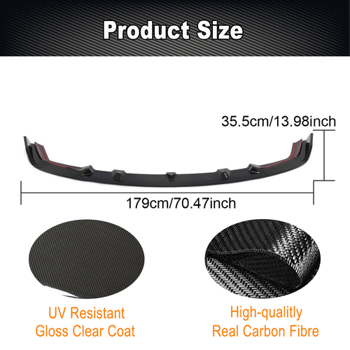 Carbon Frontlippe Front Spoiler Ansatz Schwert Passt für BMW F87 M2 Competition - Picture 7 of 12