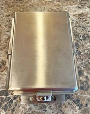 EDI NEMA 4X 304 SS J-Box Clamp Gasketed Cover, Stainless Steel, 6" x 4" x 3"