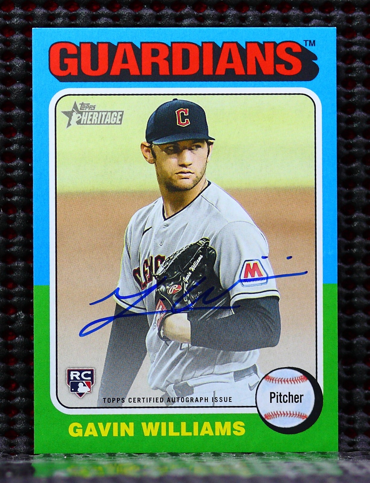 GAVIN WILLIAMS  -  2024 TOPPS HERITAGE REAL ONE AUTOGRAPHS #ROAGW