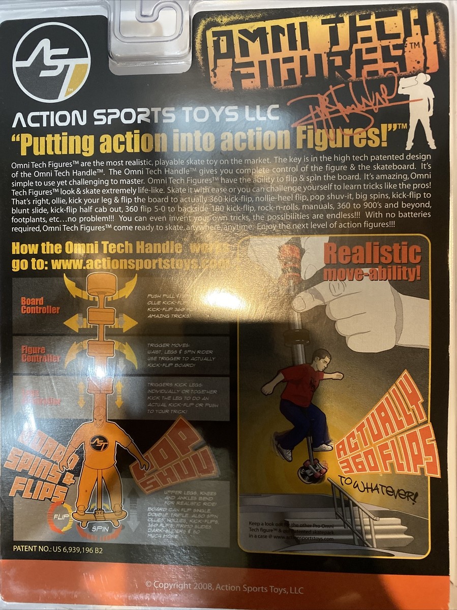 NEW OMNI Tech Figures- Ryan Sheckler Action Figure ( Tech Deck