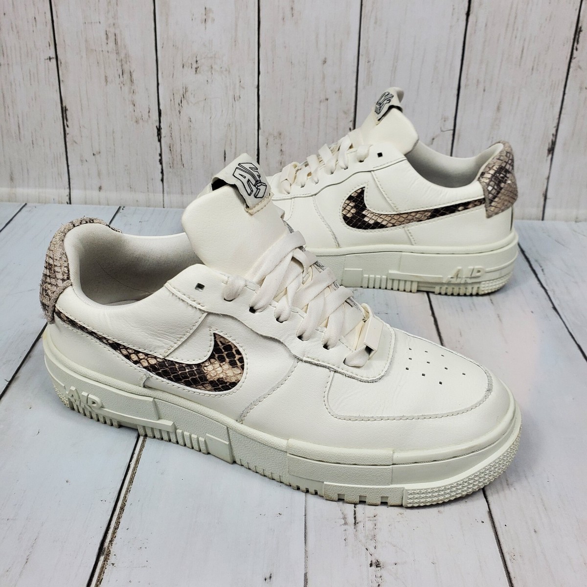 Snake Print Air Force Snake Pixel Sneaker Schlangenmuster Air