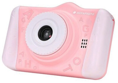 AGFA PHOTO REALIKIDS Mk.2 Digitalkamera in Pink für Kinder 3,5'' LCD (UK) Neu in OVP