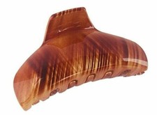 Parcelona France Fat Captain Beige Brown Wave Medium 2  Jaw Hair Claw Clip
