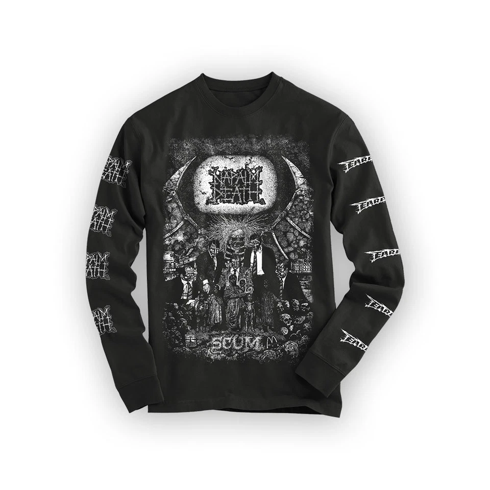 Napalm Death "Scum" Long Sleeve T Shirt - OFFICIAL - Image 2 of 2