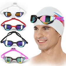 Panoramic HD Swimming Goggles Anti-fogging UV blocking Surfing Beach Sailing 