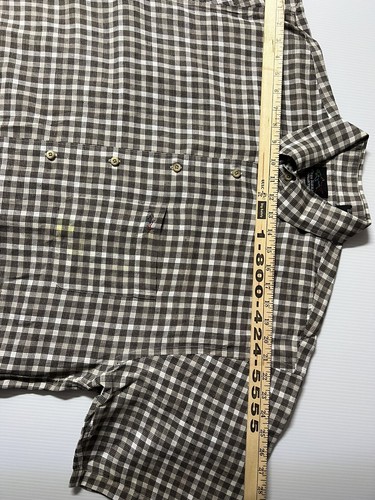 Camisa a cuadros de manga corta de la colección Greg Norman para hombre - multicolor - talla grande - Imagen 8 de 8