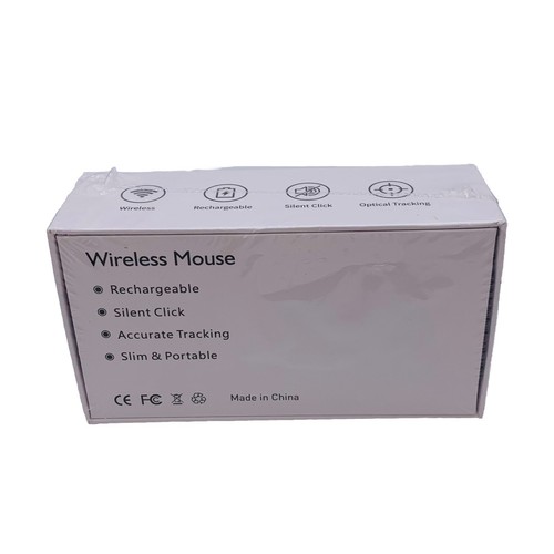 Uiosmuph Wireless Mouse USB Rechargeable Silent Optical Tracking Slim White New - Picture 2 of 6