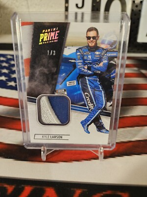 2020 Kyle Larson S/N 1/3 Panini Chronicles Prime Swatch NASCAR RACING CARD 