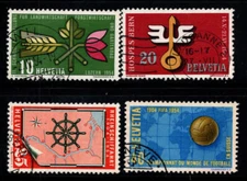 Switzerland 1954 Mi. 593-596 Used 100% Exhibition, Culture