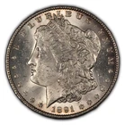 1891 $1 Morgan Silver Dollar - BU Semi Key Date - SKU-B3227