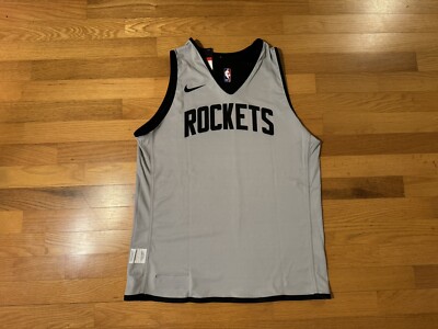 New L Nike Houston Rockets Team Issue Reversible Practice Jersey