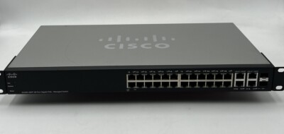 CISCO SG300-28PP 24-port Gigabit PoE+ Managed Network Switch