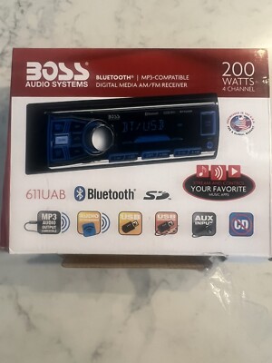 New Boss Audio Systems USB/SD AUX Bluetooth Multimedia Radio Car Stereo Receiver