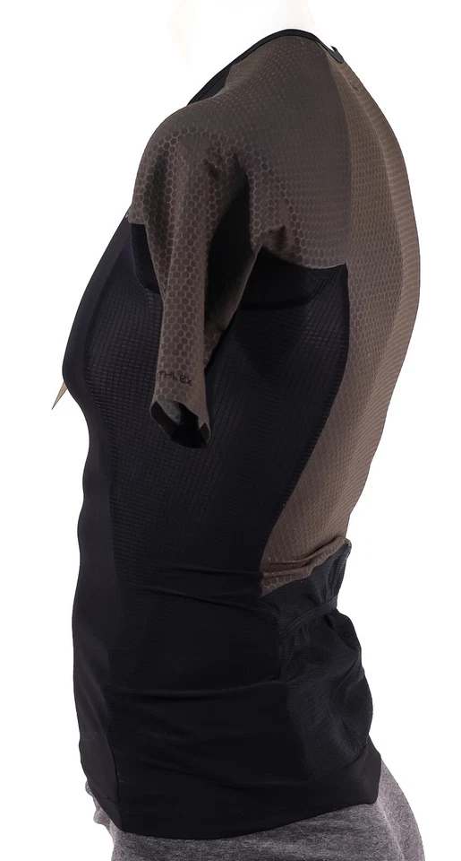 Top de triatlón Orca Athlex 1/4 cremallera manga corta triatlón para hombre SM MED negro Ironman Foto 3 de 4