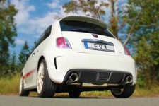 FOX Sportauspuff Endschalldämpfer Fiat 500 Abarth 1.4l rechts links je 1x100mm