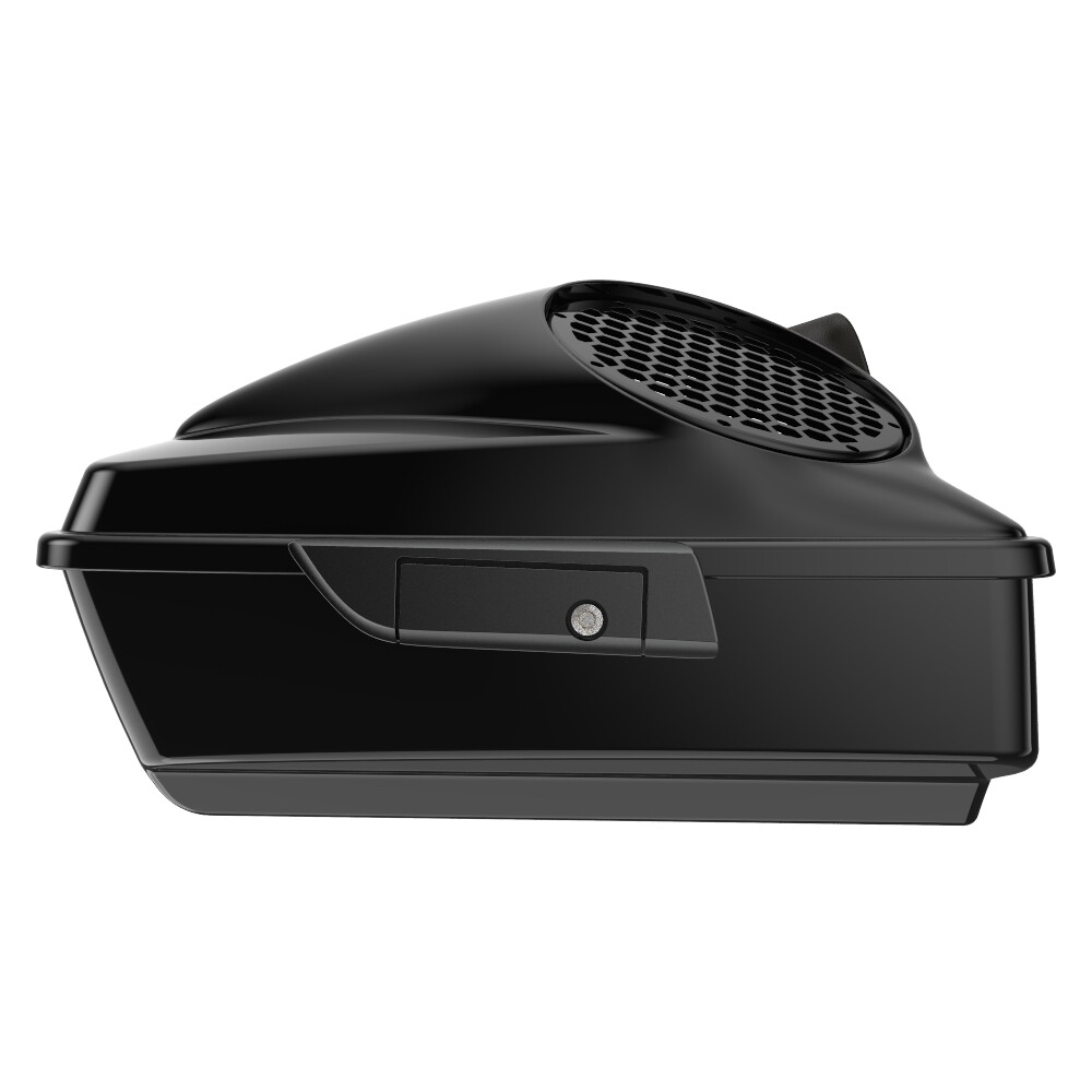 Thunder Black Dual 8'' Speaker Lids Chopped Tour Pack Fits Indian