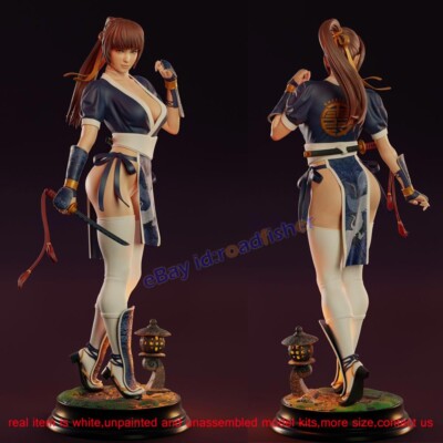 Kasumi Girl Figure 1/6 Scale Unpainted Model Kit Unassembled 3D Printing 32cmH