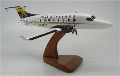 Beech-1900-D Mesa Airlines Airplane Mahogany Kiln Dry Wood Model Small New