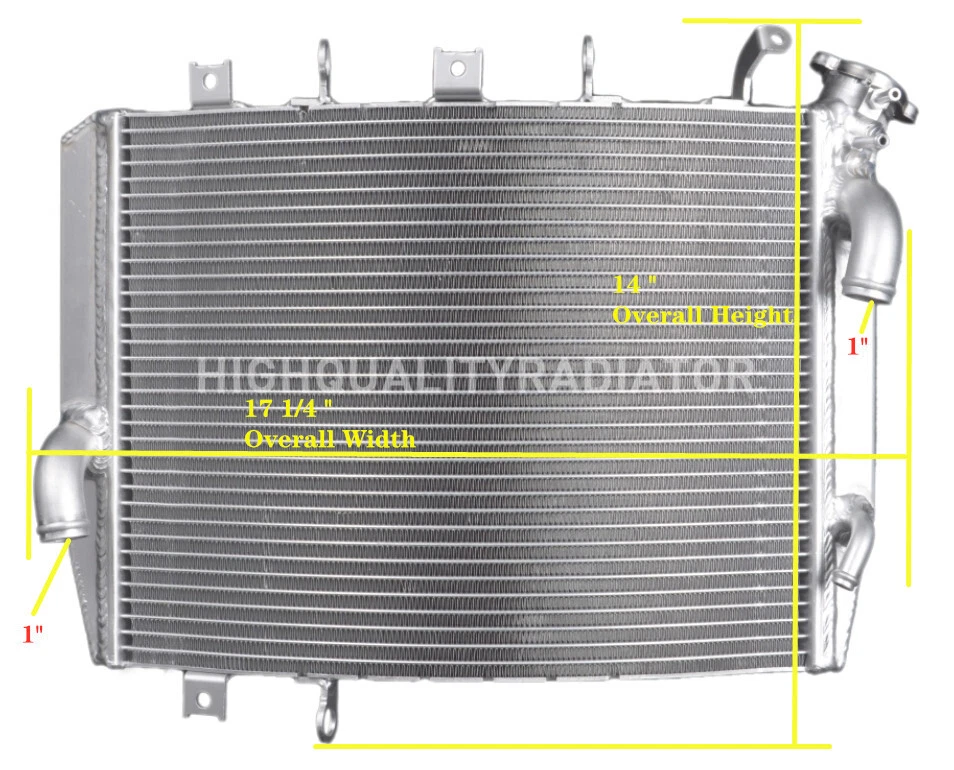 All Aluminum Radiator For 2005-2006 Kawasaki Ninja ZX-6R ZX6RR ZX600 ZX636 Foto 2 de 4