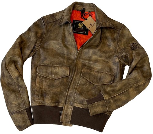 BELSTAFF PILOT / SQUADRON LIGHTLY PADDED LEATHER JACKET NWT SZ: M UK38 IT48 US38 - Picture 5 of 19