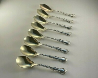 Gorham Strasbourg Sterling Silver Ice Cream Spoon Set of Some  Monogrammed
