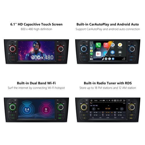 4G LTE Android 13 8-Core Car Stereo GPS CarPlay 64GB For Fiat Grande Punto Linea - Picture 20 of 20