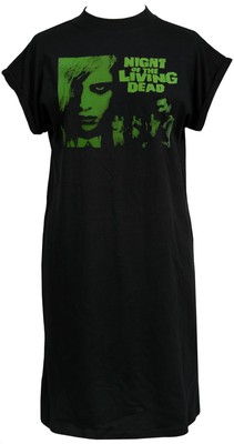 Night of the Living Dead Womens Horror High Neck T-Shirt Dress BMovie Halloween 