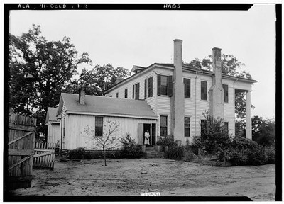 James Ellington House,Oak Bowery Road,Gold Hill,Lee County,Alabama,AL,HABS,2