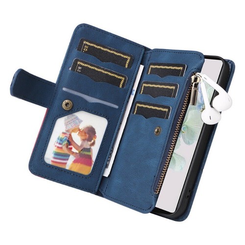 For Google Pixel 9 8 7 6 Pro 8A Magnetic Zipper Leather Case Wallet Flip Cover - Picture 28 of 78