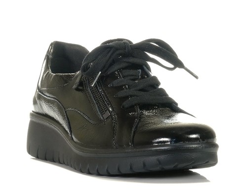 Josef Seibel Westland Shoes Calais 22 Black Lace Up Dress Walking Shoe with zip - Picture 5 of 10