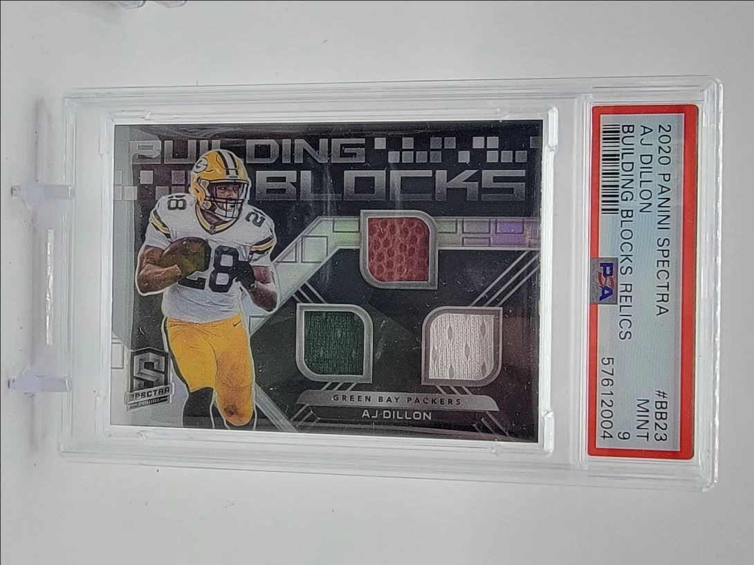 AJ Dillon Panini Spectra Building Blocks Relics #BB23 Base