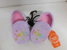 Wonder Nation Girls Slippers Sweet Dreams-Purple-7/8-NWT