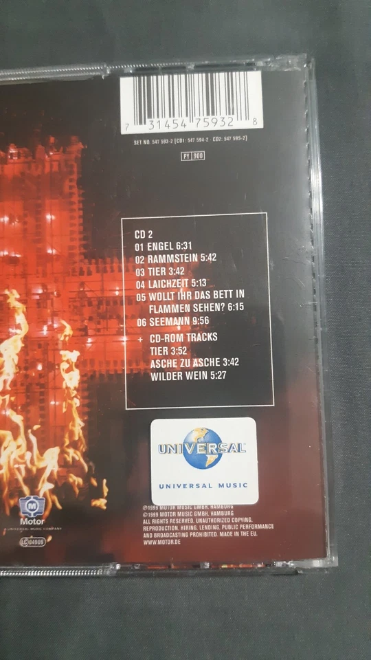 Rammstein Live Aus Berlin 2cd import Rare Excellent condition - Image 4 of 4