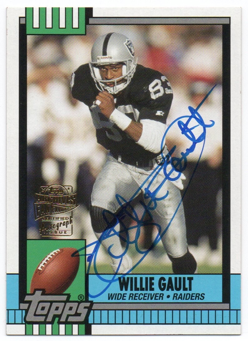 2013 Topps Archives Fan Favorite Autographs #FFAWG Willie Gault Auto Raiders
